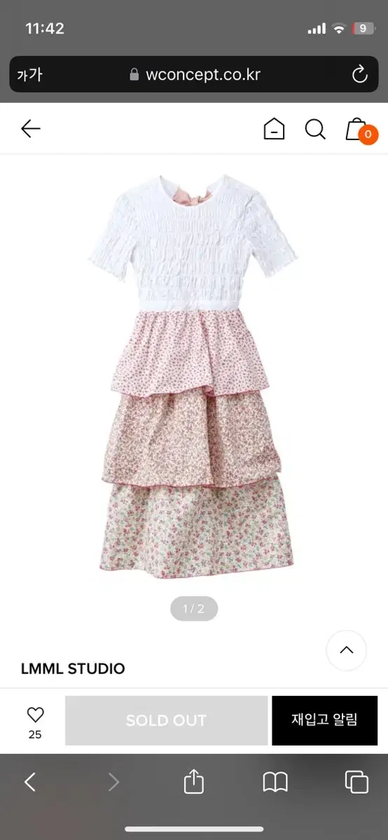 Lmml studio Flower smocking dress - Pink